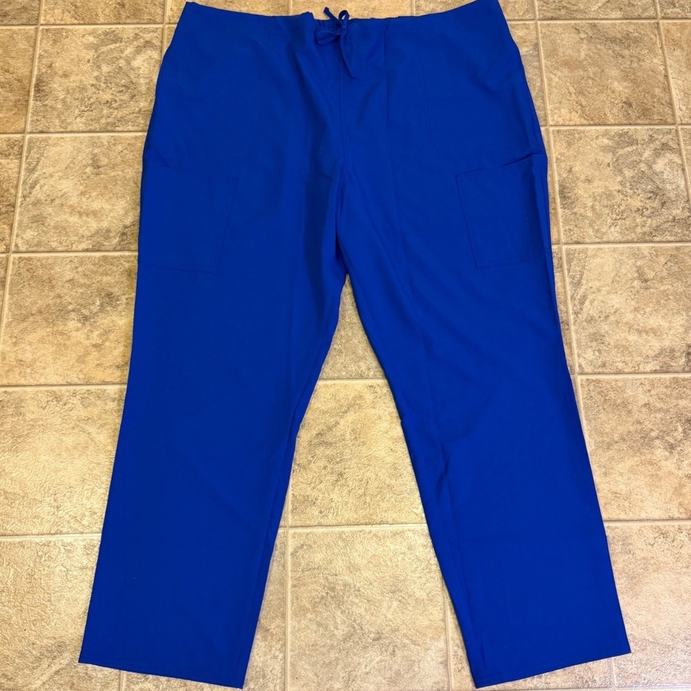 Scrubstar Premium Scrubwear Electric Blue Pants WM03B120 Womens 3XL Drawstring